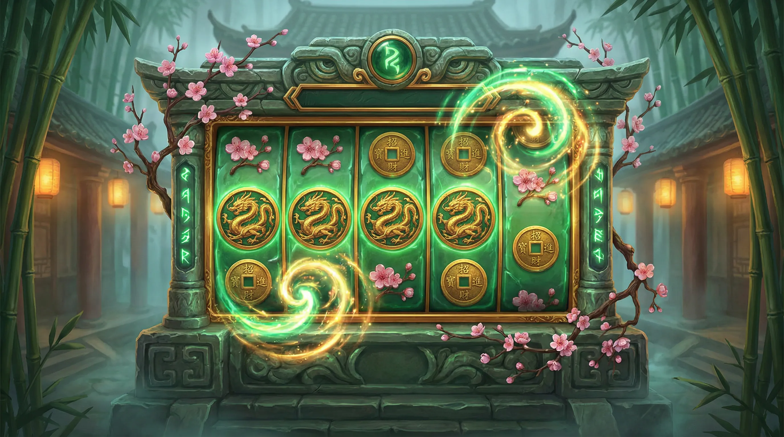 Caça-níqueis online com tema oriental no galerabet